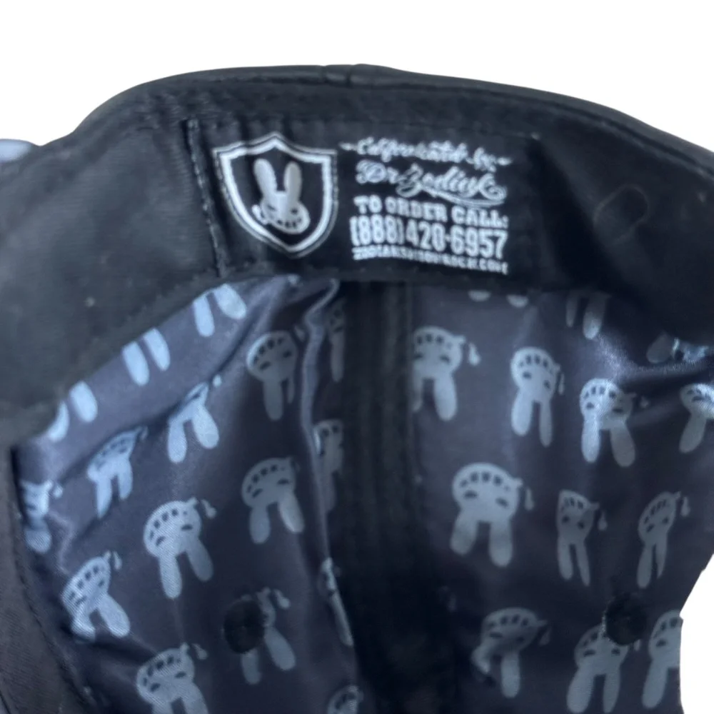 Dr. Zodiac Moon Rock Dispensary Black Faux Leather‎ Woo Goo Snapback Hat